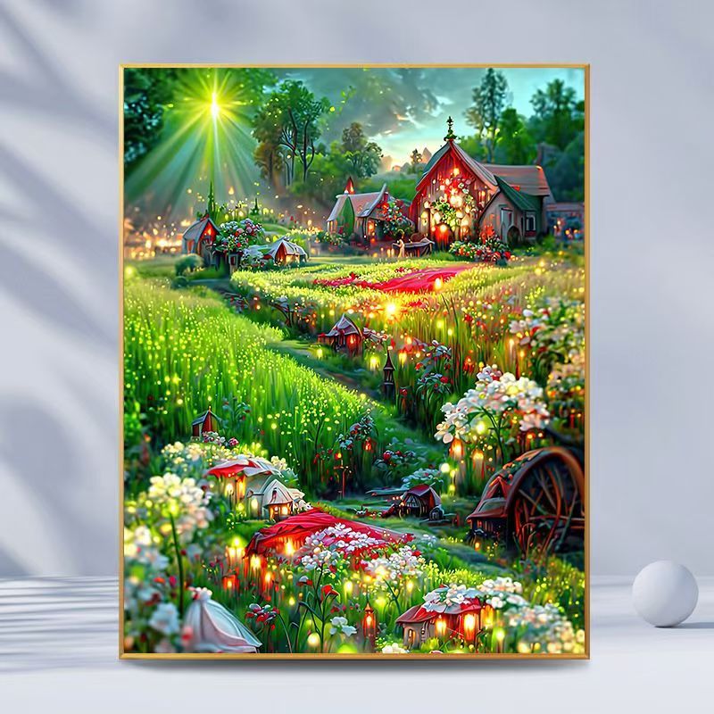 Verzaubertes Garten Landschaft Kunstdruck Brehn