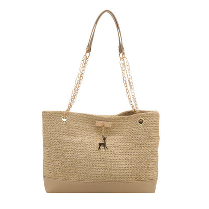 Stylische Geflochtene Strandtasche