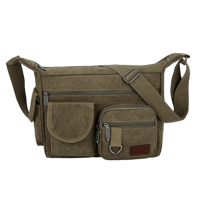 Vielseitige Canvas Messenger Bag