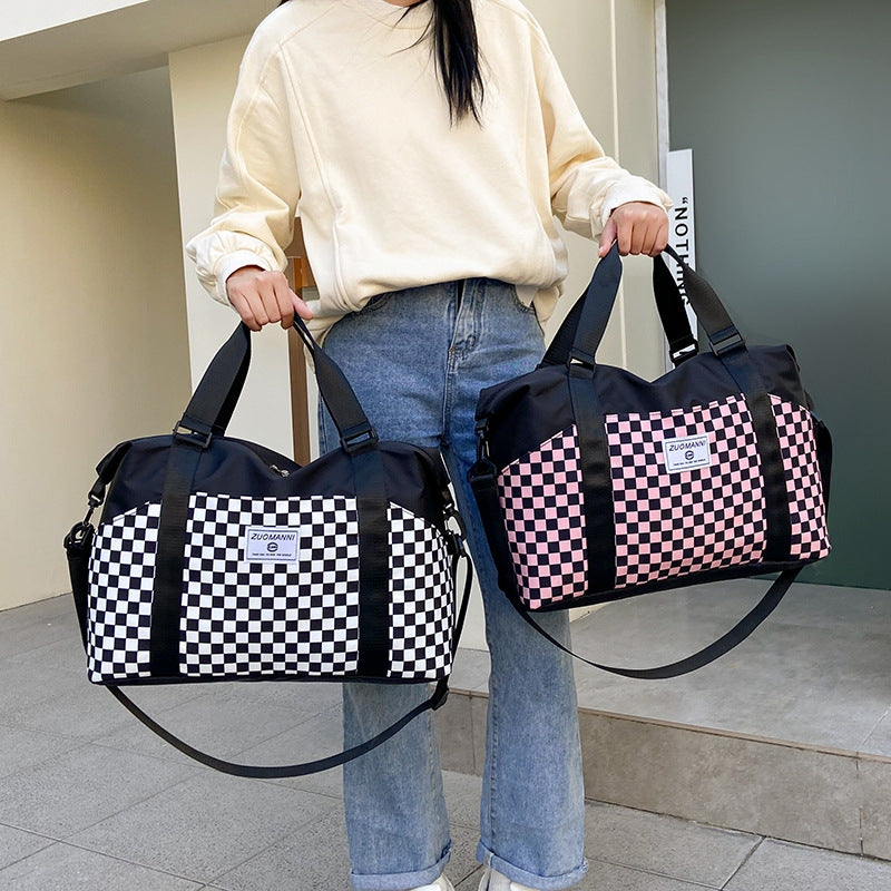 Stilvoller Schachbrett-Duffle-Bag Brehn