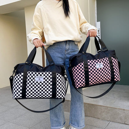 Stilvoller Schachbrett-Duffle-Bag Brehn