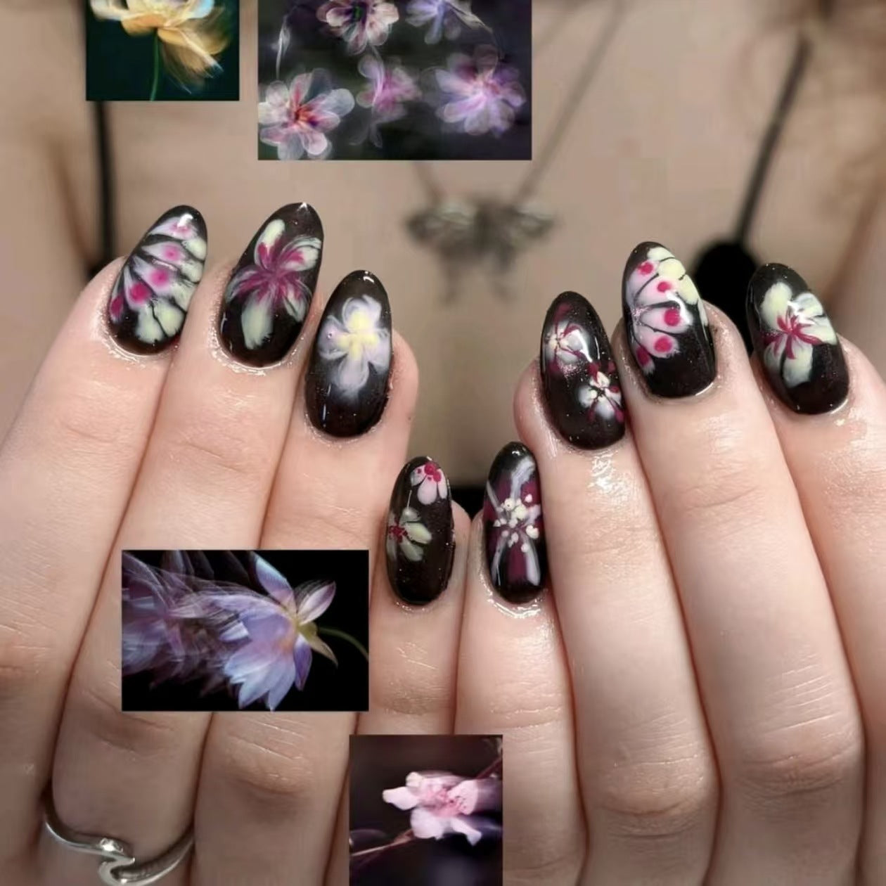 Stylisches Künstlerisches Press-On-Nagelset Brehn