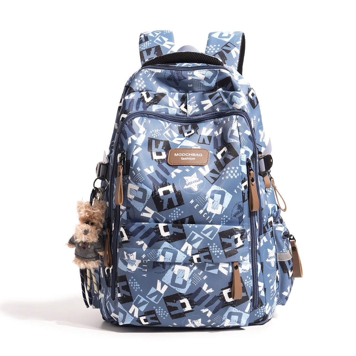 Stylischer Mehrfachfächer Grafikdruck Rucksack Brehn