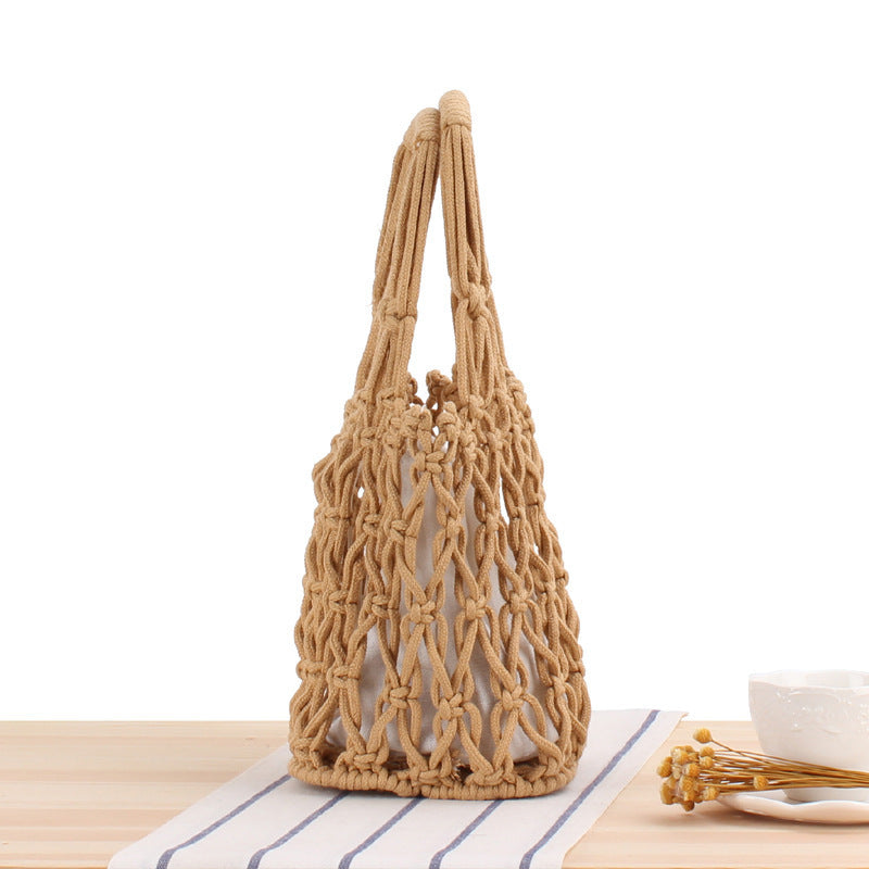 Handgeknüpfte Netztasche Brehn