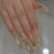 Dekoratives Press-On-Nagelset mit Strassverzierungen Brehn