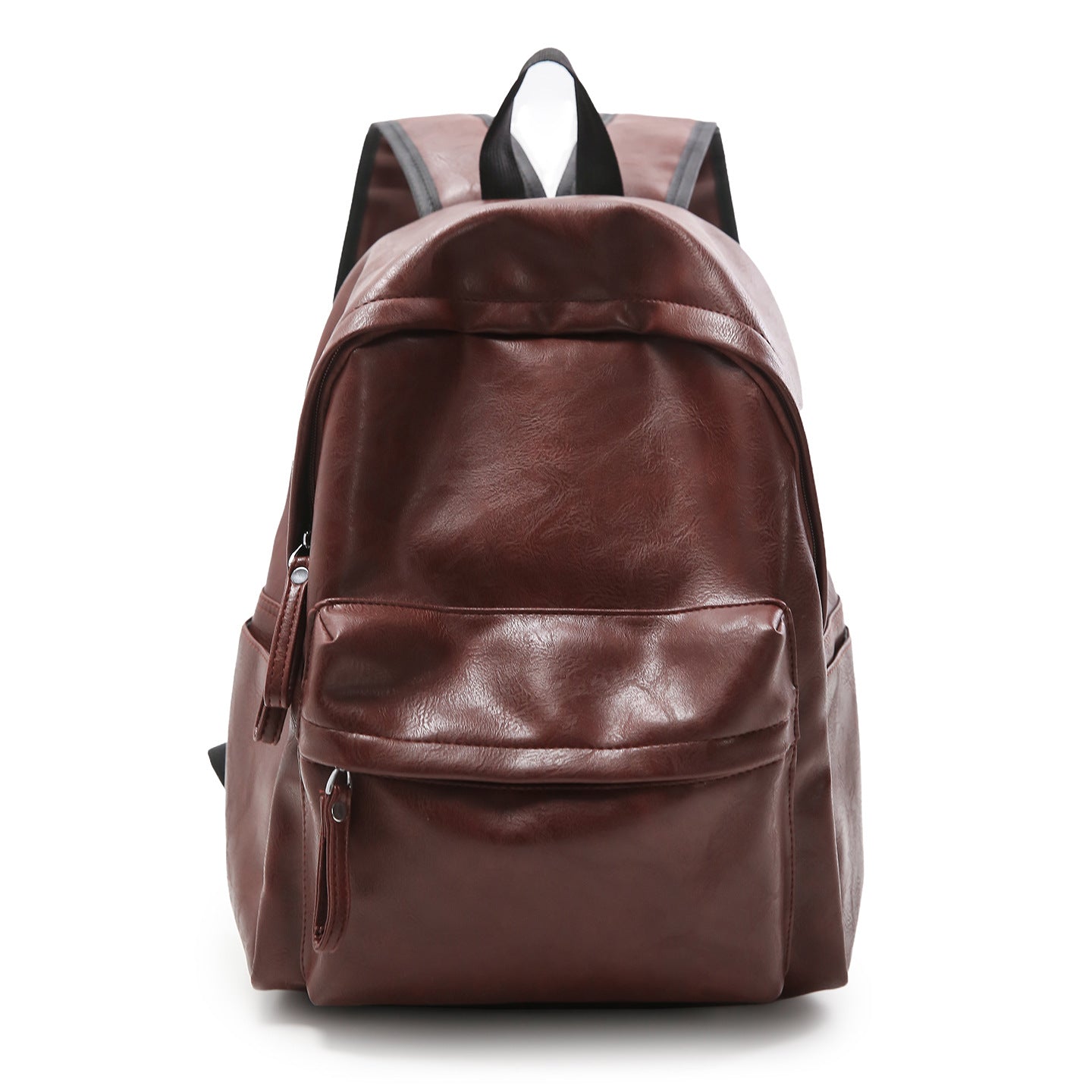 Vintage Faux-Leder-Rucksack