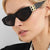 Damen modische Cat-Eye Sonnenbrille mit luxuriösen Akzenten Brehn