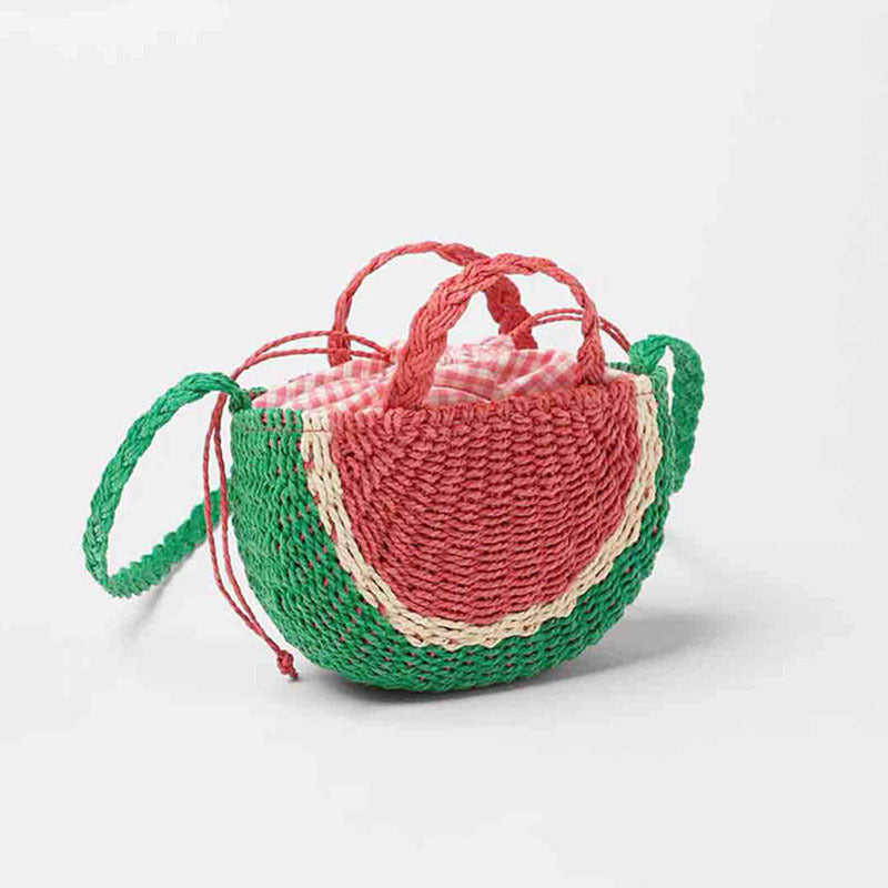 Damen Handgefertigte Umhängetasche im fröhlichen Wassermelonen-Design Brehn