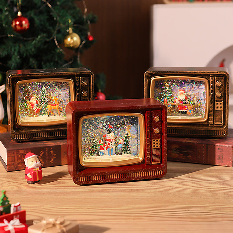 Nostalgische Schneekugel Fernseher Brehn