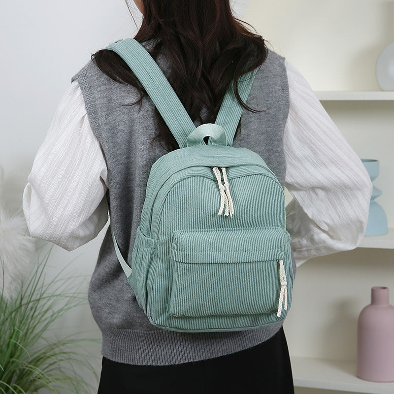 Cord-Rucksack mit Praktischem Frontfach Brehn