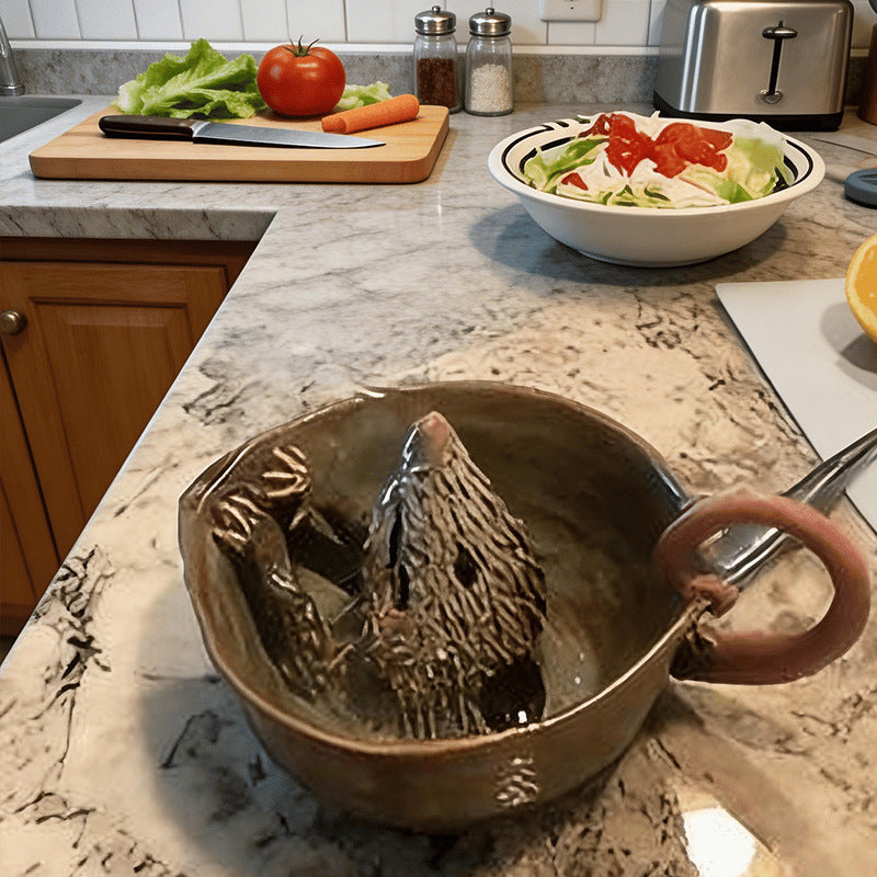 Dekorative Keramiktasse Brehn