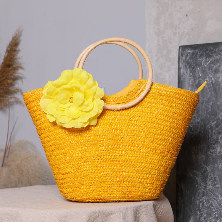 Handtasche mit Floralen Akzenten Brehn