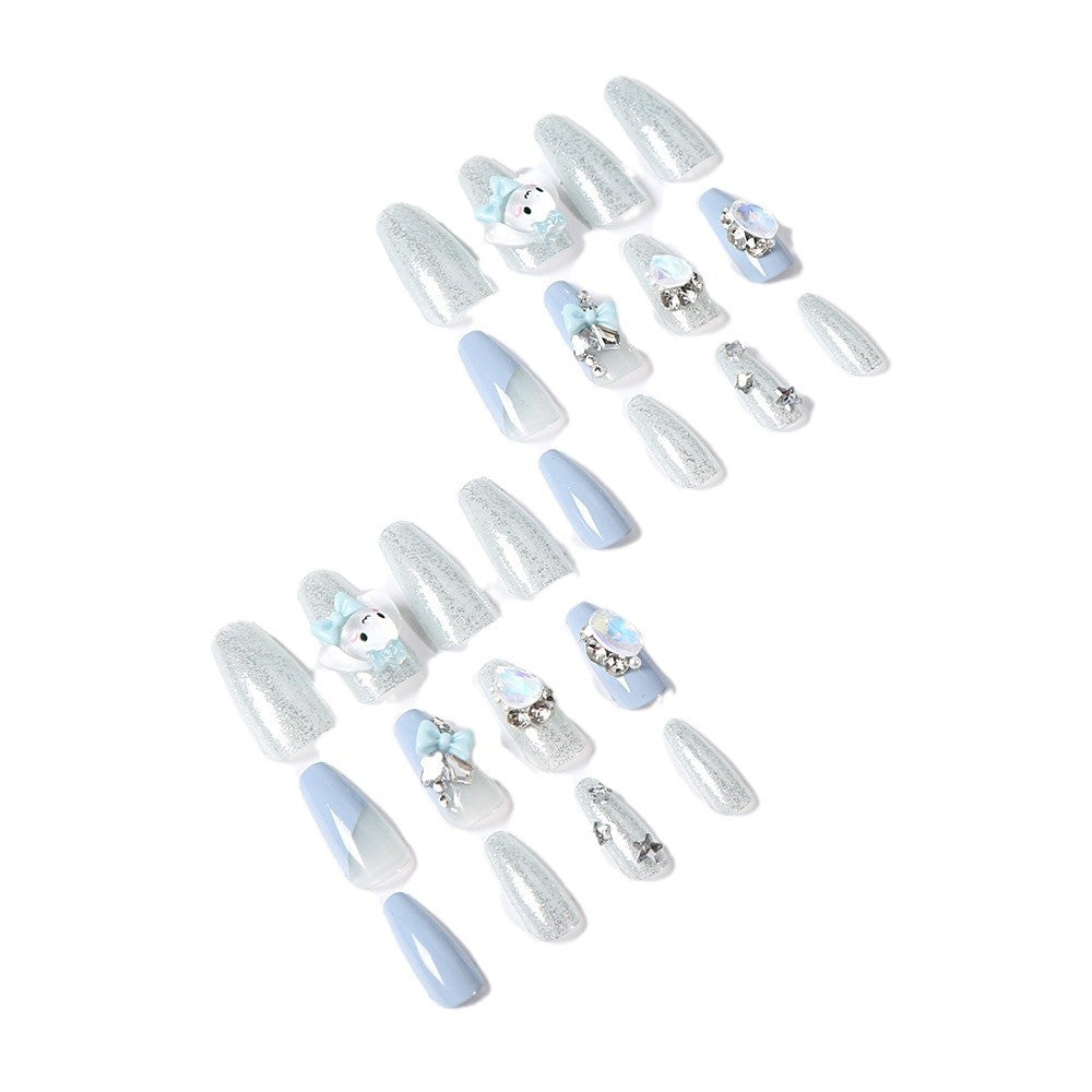 Dekorativer Cartoon-Themen Druck-Nagelset Brehn
