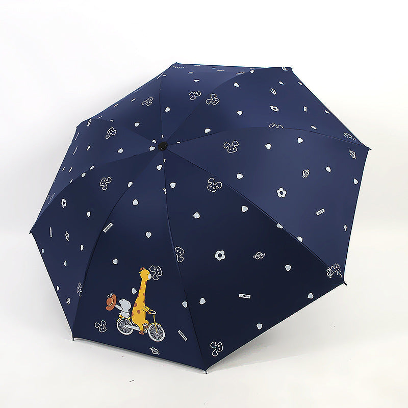 Damen Falt-Regenschirm mit verspieltem Tiermotiv Brehn