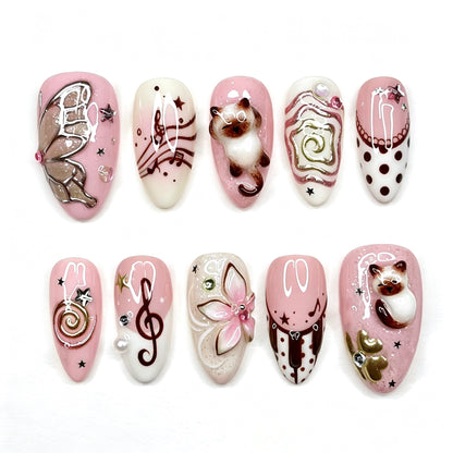 Künstlerische Press-On Nagelkollektion