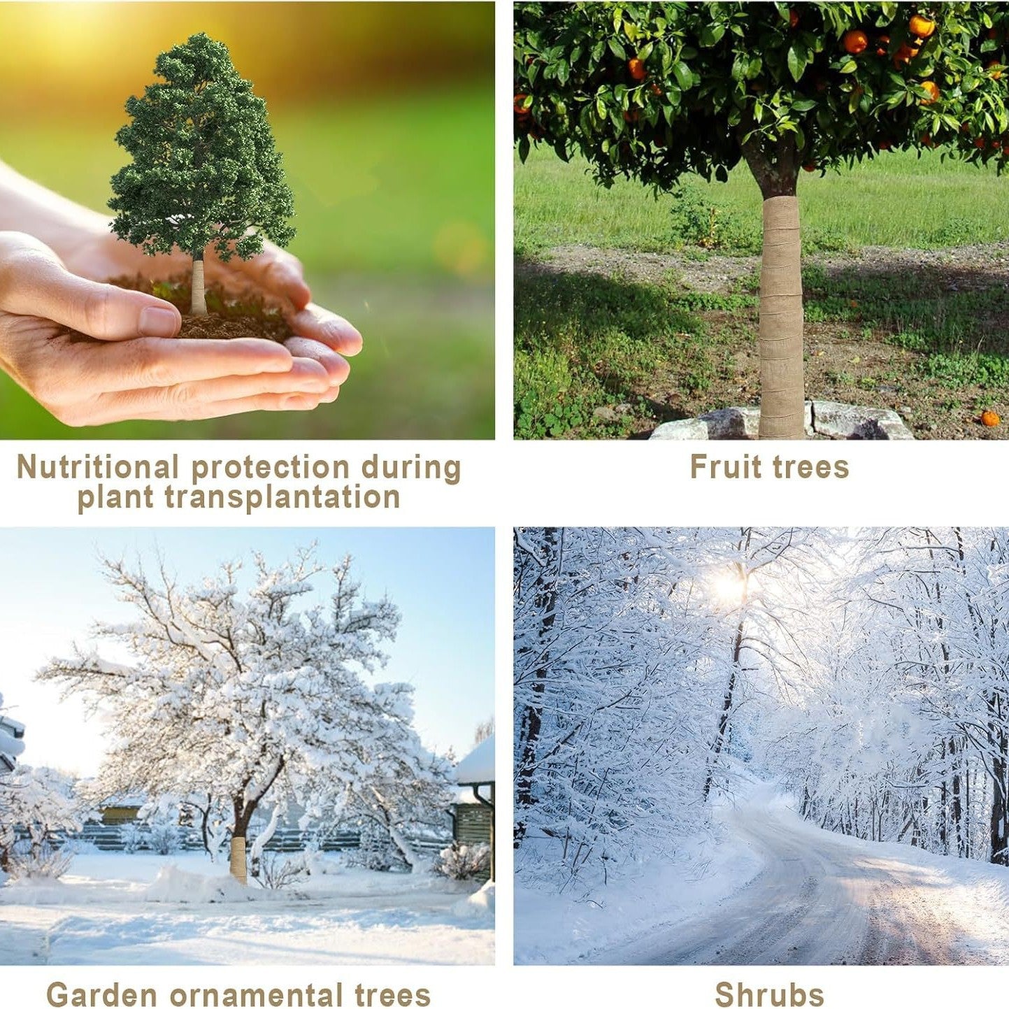 Natürliche Faser Baum Schutzwickel Brehn