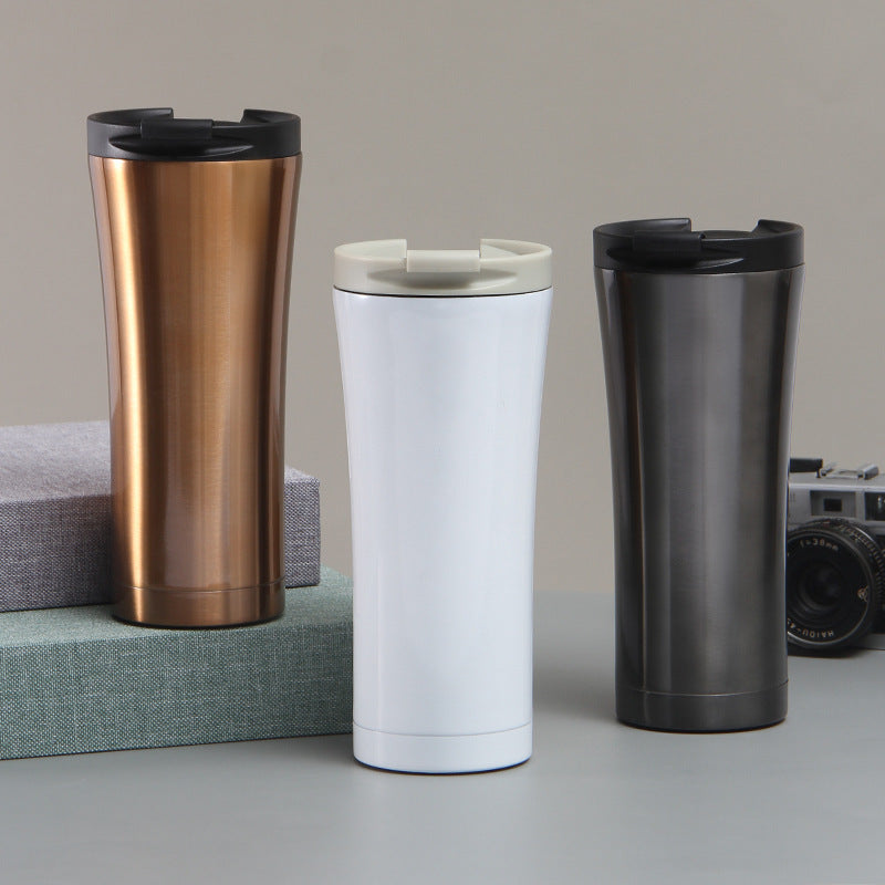 Damen eleganter doppelwandiger Kaffeebecher mit rutschfestem Silikonboden Brehn