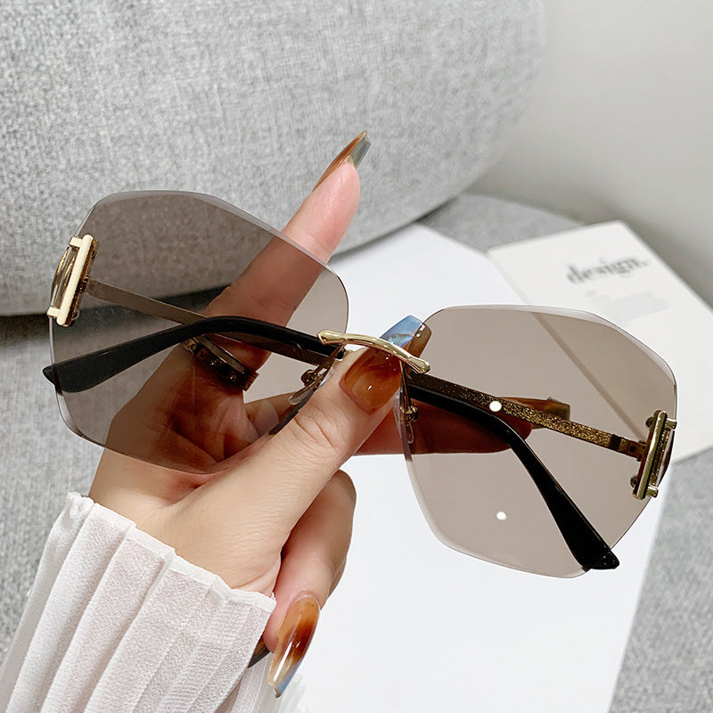 Damen futuristische Quadrat-Sonnenbrille Brehn