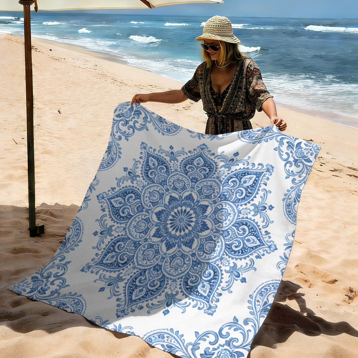 Mandala Design Strandmatte Brehn