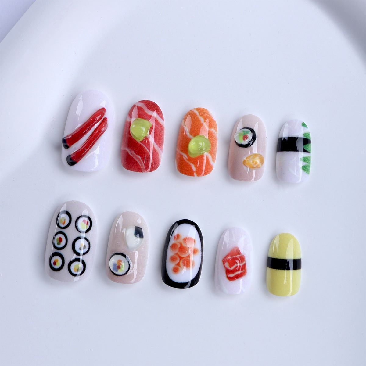 Kunstvolle Nagelkunst Im Sushi-Design Brehn