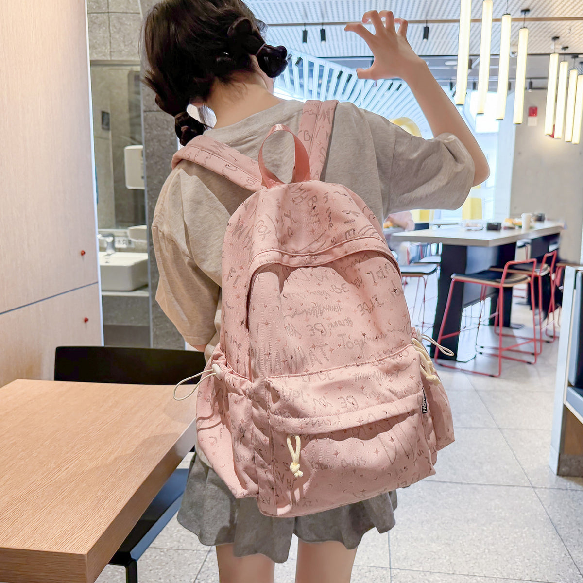 Künstlerischer Grafikdruck Rucksack Brehn
