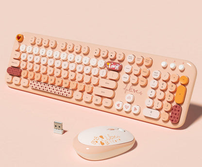 Niedliche Themen Drahtlos Tastatur und Maus Set Brehn