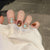 Künstliche Nail Art Spitzen mit Schimmer und Glitzer Brehn