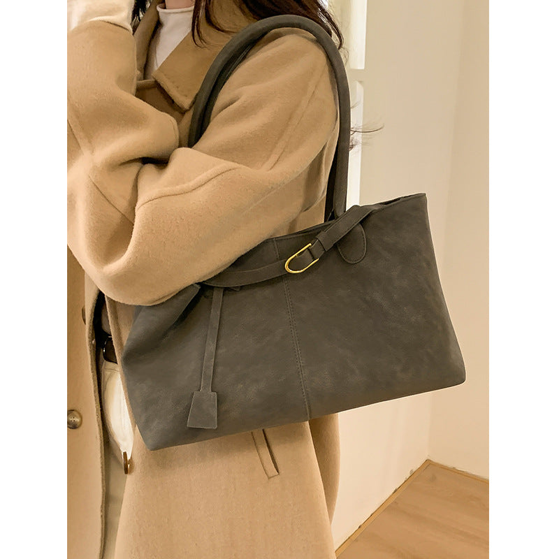 Klassische Leder Tote Bag