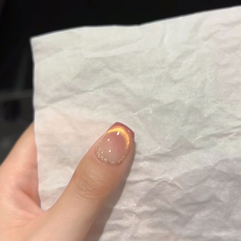 Gradient Glänzende Nagelverlängerungen