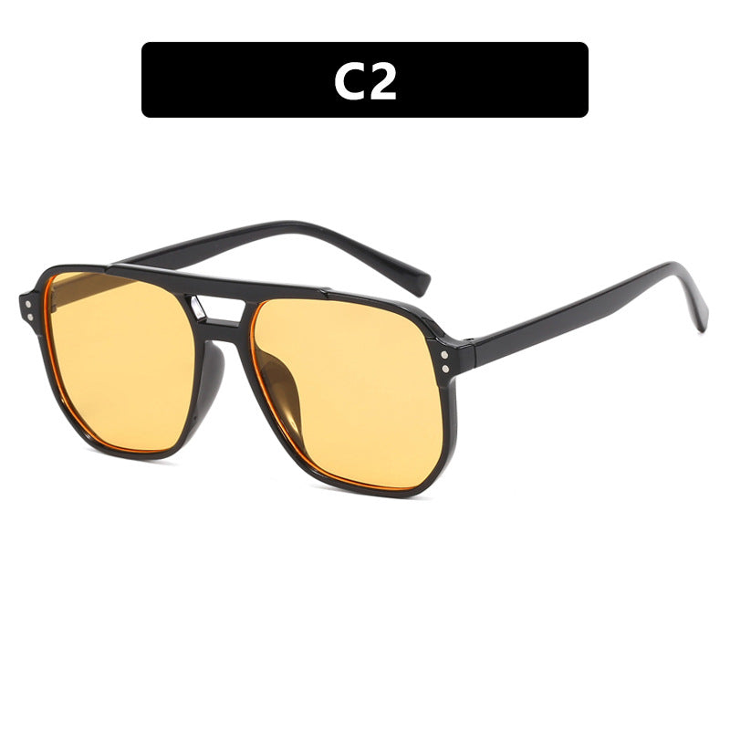 Damen oversized Sonnenbrille mit geometrischem Design und UV-Schutz Brehn