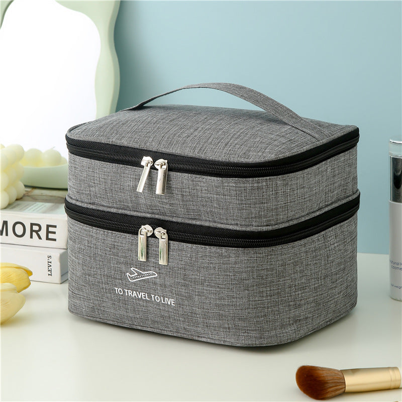 Dual-Layer Reise kosmetischeOrganizer Brehn