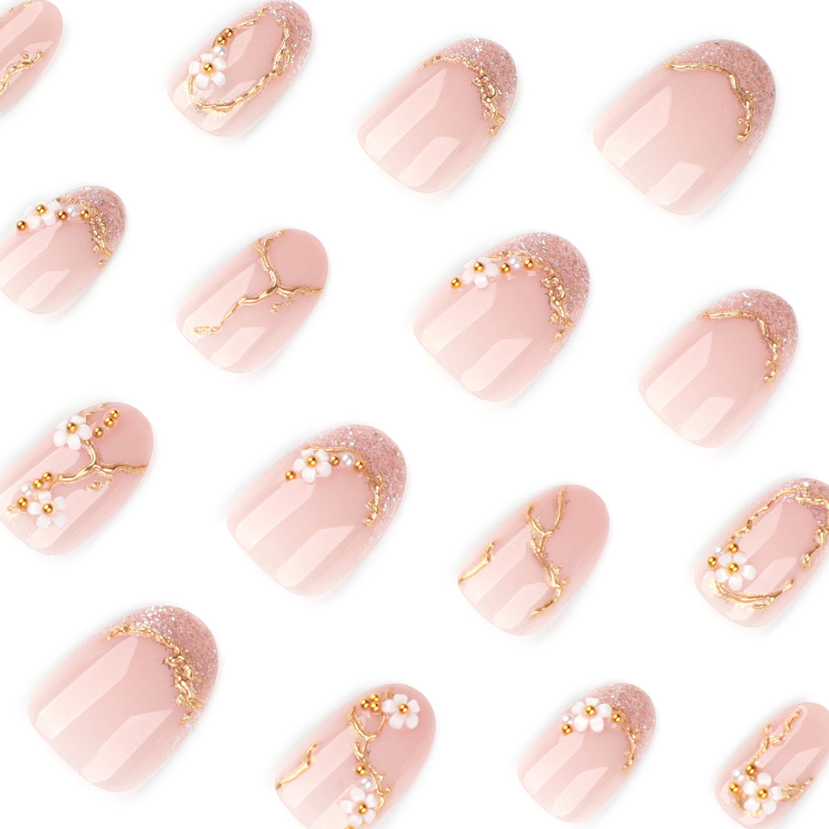 Kunstvolle und elegante Nagelkunst mit floralen Elementen Brehn