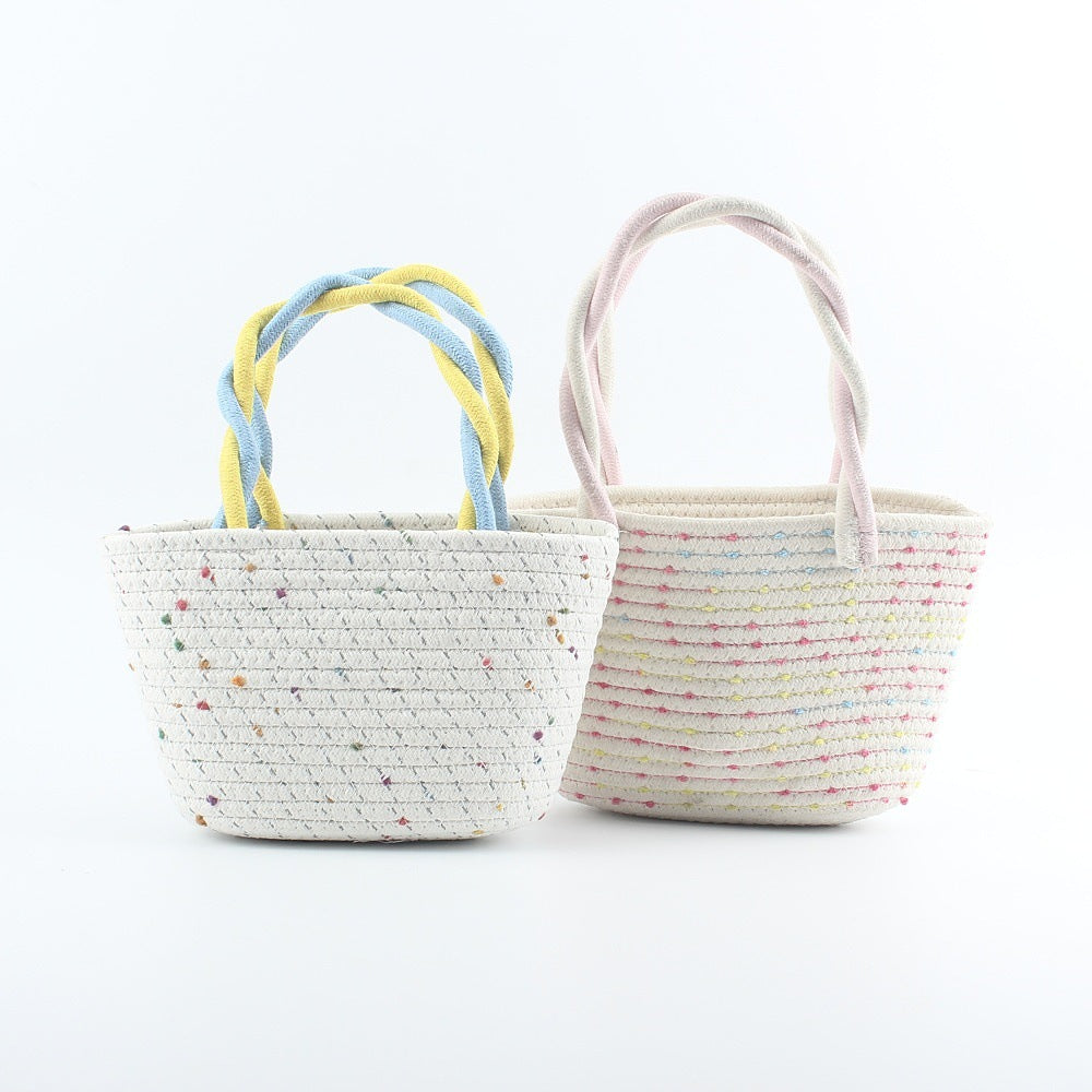 Modische Basttasche mit Bunten Akzenten Brehn