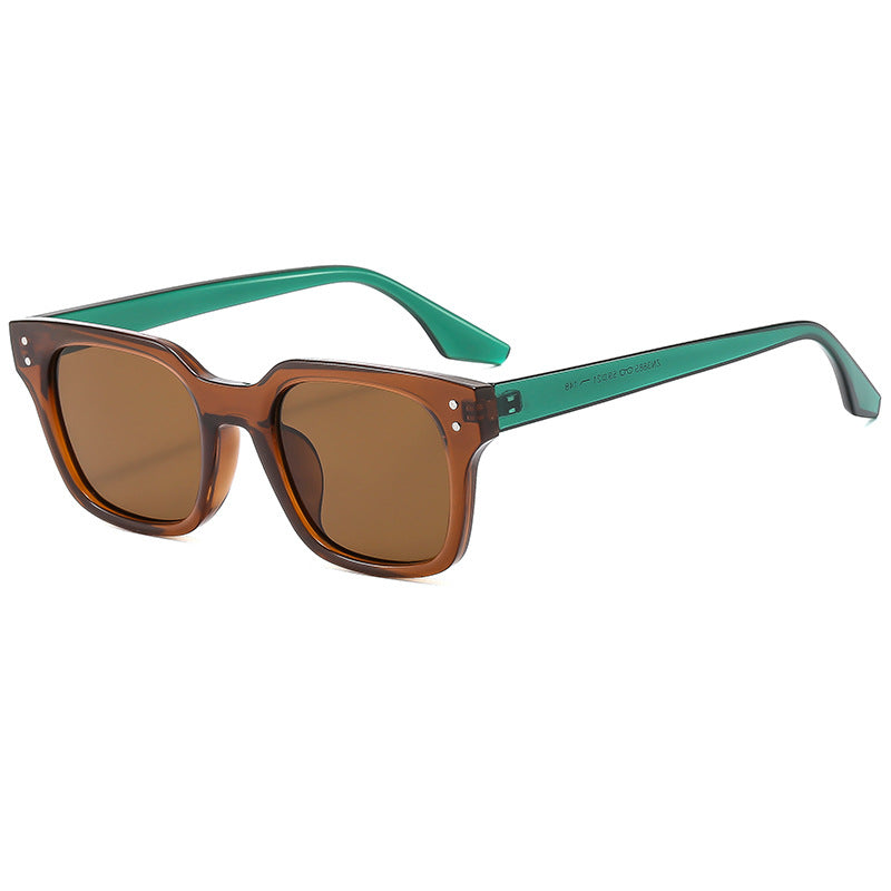 Herren Retro Quadrat Sonnenbrille Brehn