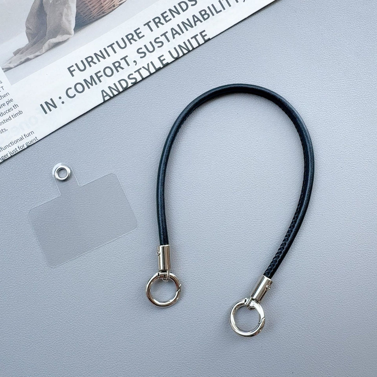 Premium langlebiger Schlüsselband mit Metallclips Brehn