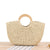 Designer Tasche Aus Handgearbeitetem Korbgeflecht mit Holzgriff Brehn