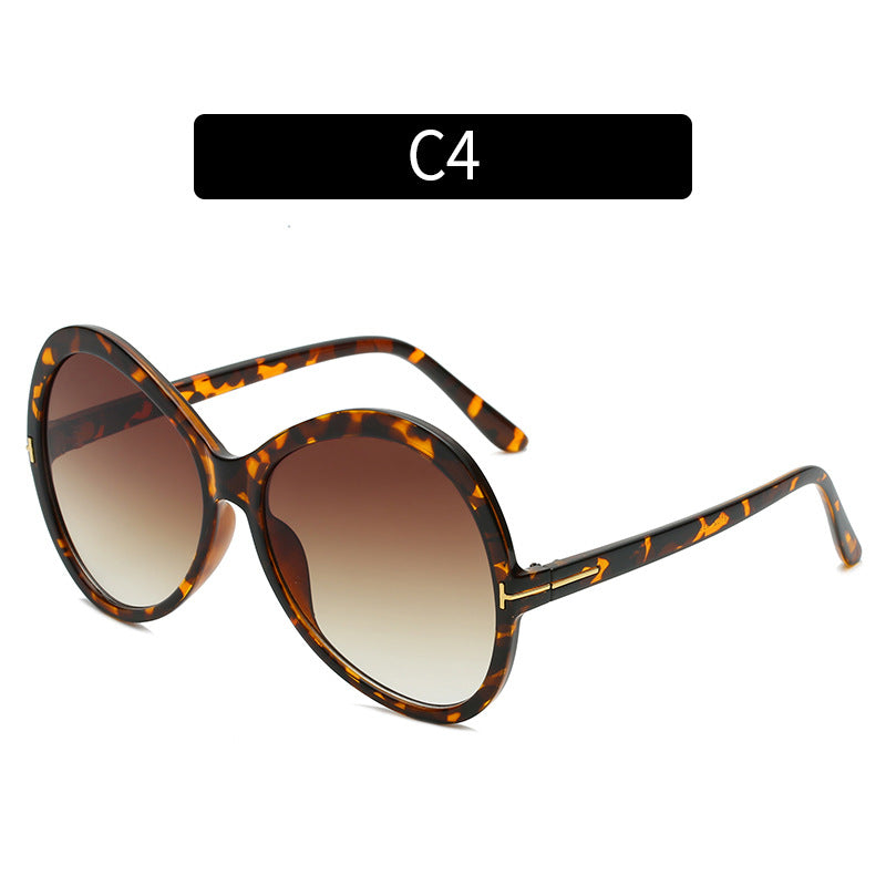 Chic Übergroße Schmetterlingssonnenbrille