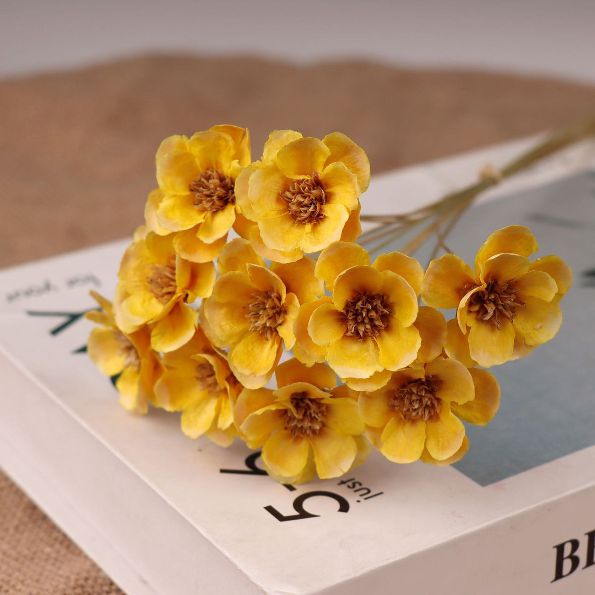 Dekorativer getrockneter Blumenstrauß