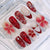 Florale Kunst Press-On Nagelset Brehn