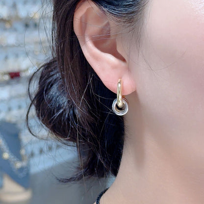 Moderne geometrische kreisförmige Ohrringe Brehn