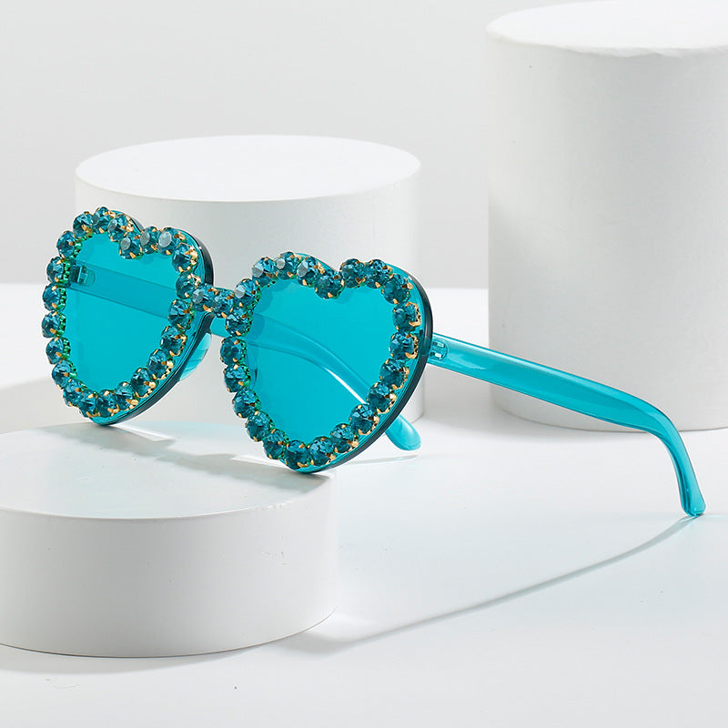 Herzförmige Glamour Sonnenbrille Brehn