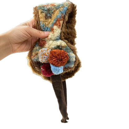 Gemütliches florales Plüsch-Stirnband Brehn
