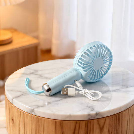 Damen Tragbarer Handventilator mit USB-Anschluss und variabler Geschwindigkeitsregelung Brehn