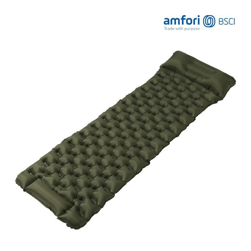 ultraleichte packbare aufblasbare Camping-Schlafmatte mit ergonomischer Luftzellenunterstützung Brehn