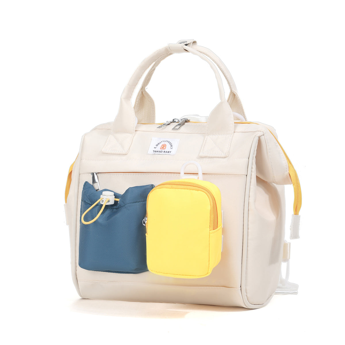 Stylische Mehrfach-Fächer Wickeltasche Brehn