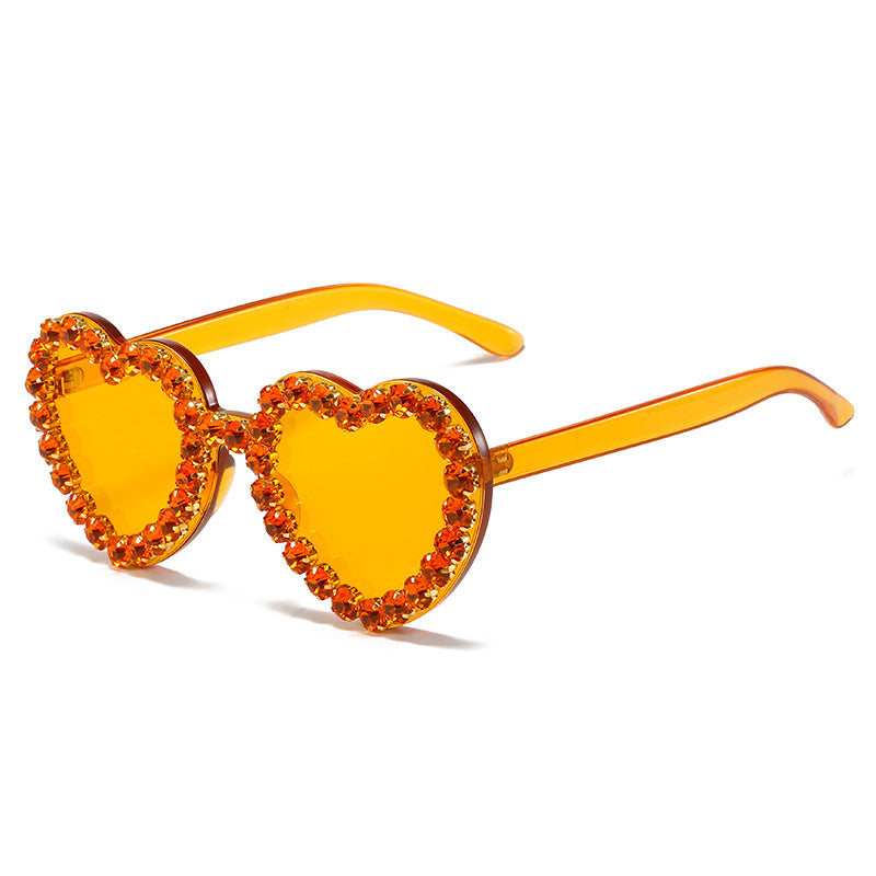 Herzförmige Glamour Sonnenbrille Brehn