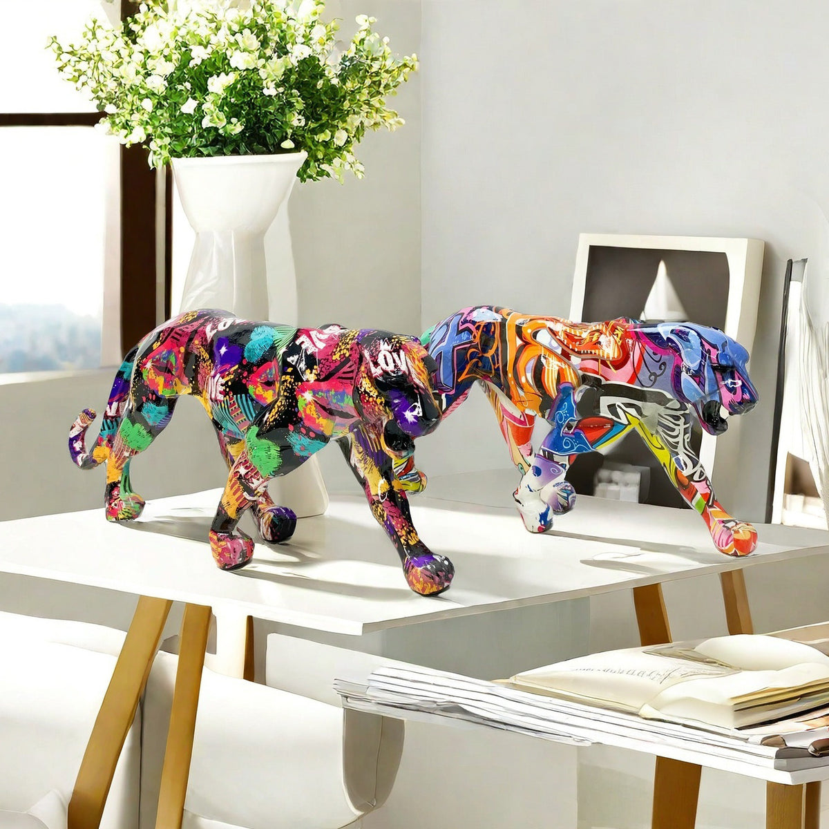 Dekorative Jaguar Figur Brehn