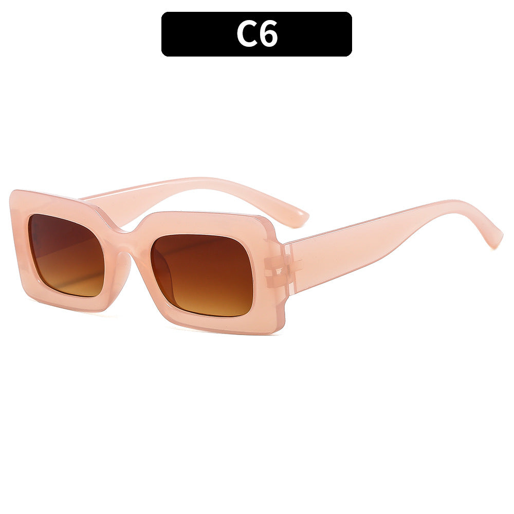 Stylische Retro Quadratische Sonnenbrille
