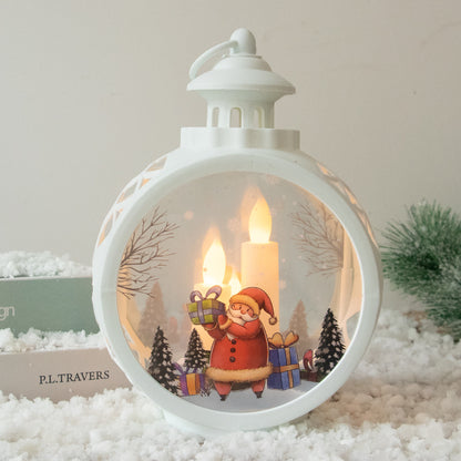 Dekorative Weihnachtslaterne mit LED Beleuchtung