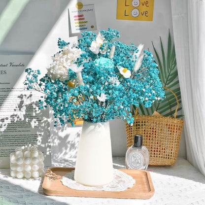 Elegante Getrocknete Blumenmitteltafel
